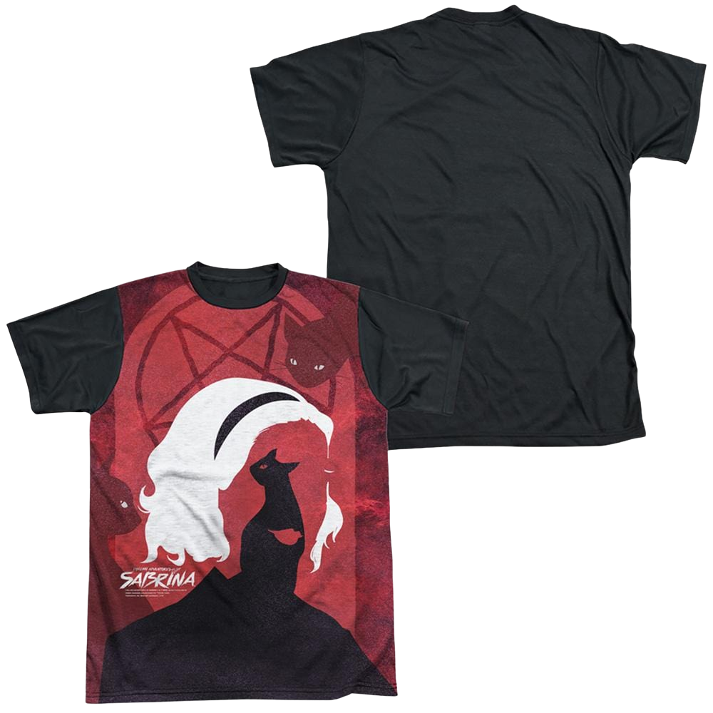 Chilling Adventures Of Sabrina Cats - Men's Black Back T-Shirt