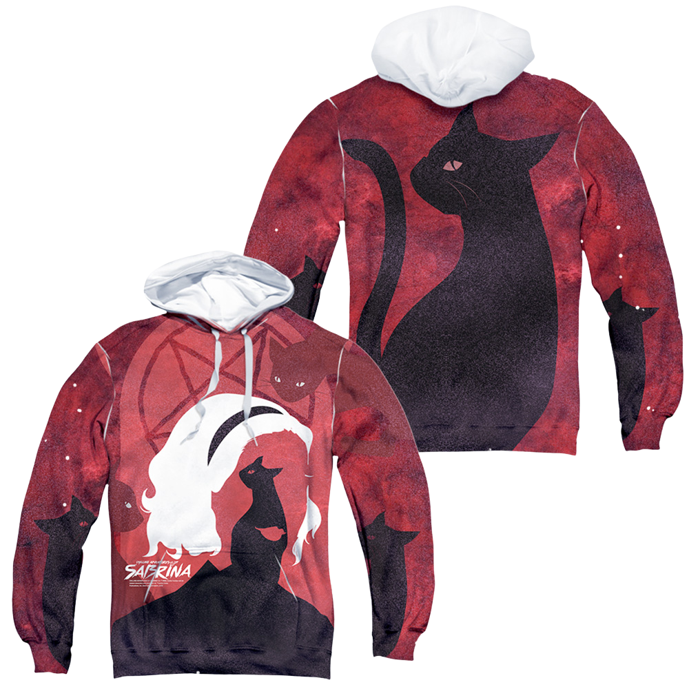 Chilling Adventures Of Sabrina Cats (Front/Back Print) - All-Over Print Pullover Hoodie