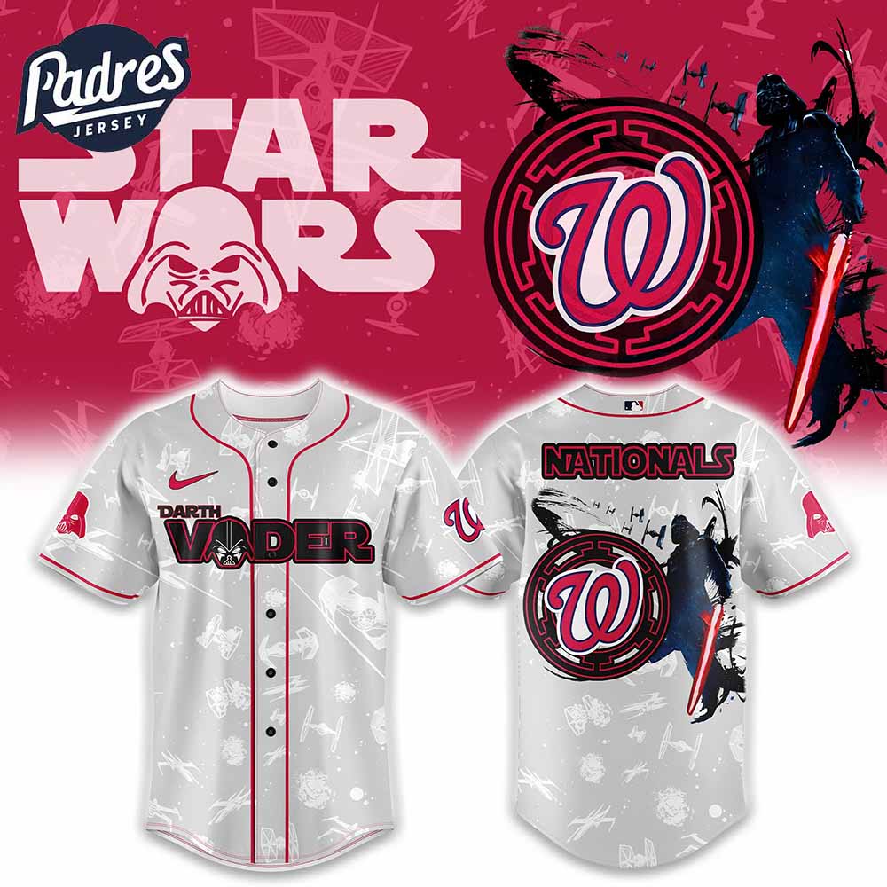 Washington Nationals MLB x Darth Vader Is Anakin Baseball Jersey - Padres Jersey Oasis: Elevate Your Baseball Style Game