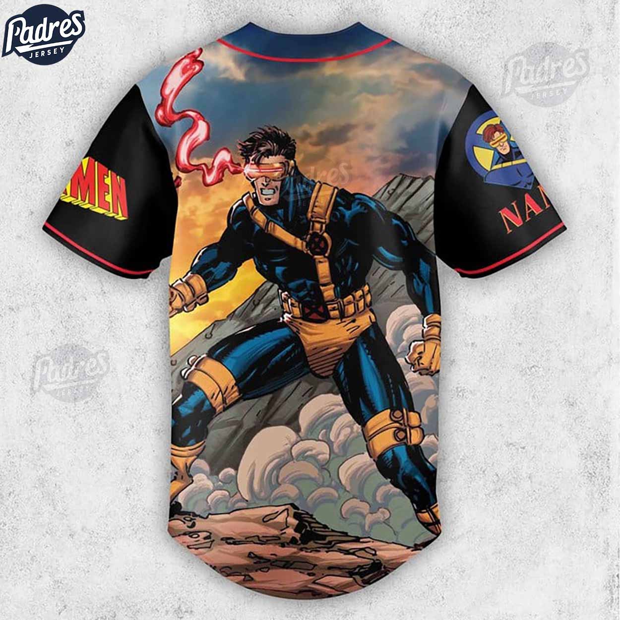 X-Men 97 Cyclops Baseball Jersey Shirt - Padres Jersey Oasis: Elevate Your Baseball Style Game