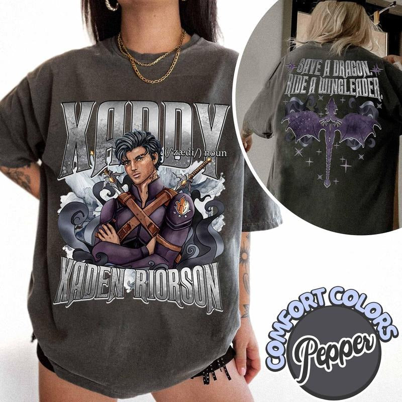 Xaddy Sweatshirt, Onyx Storm Sweatshirt, Xaden Riorson Shirt, Fourth Wing Hoodie, Iron Flame Sweatshirt, Bookish Hoodie, Fantasy Book Dragon