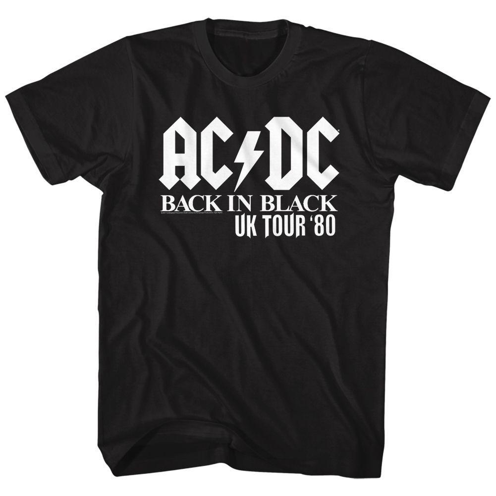 AC/DC - UK Tour Solid White T-Shirt