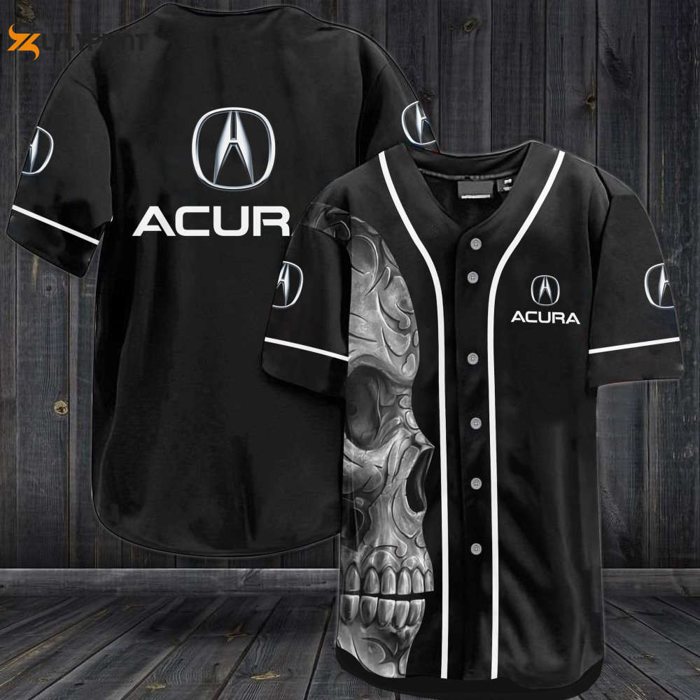Get Your Game On with Acura Skull Baseball Jersey - Perfect Gift for Men and Women! - lylyprint.com