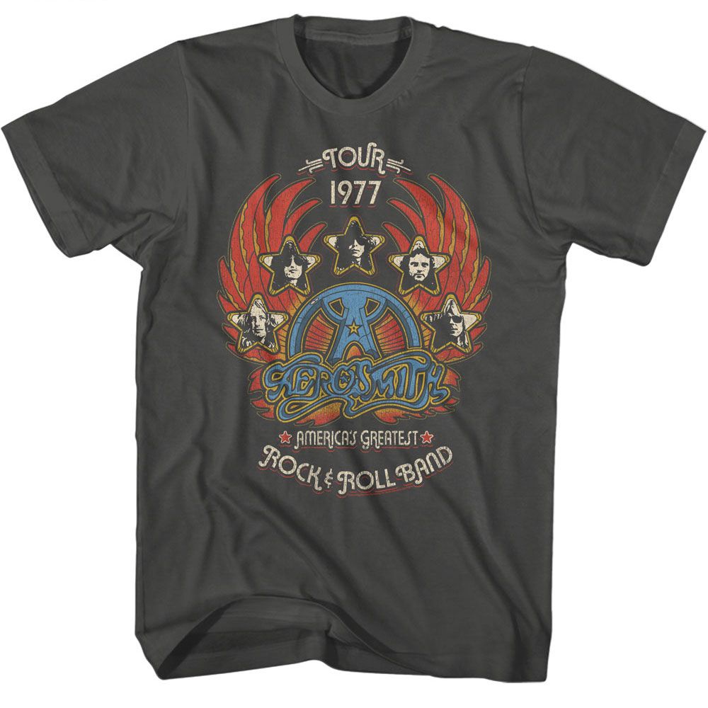 Aerosmith - Greatest Rock 77 Boyfriend Tee