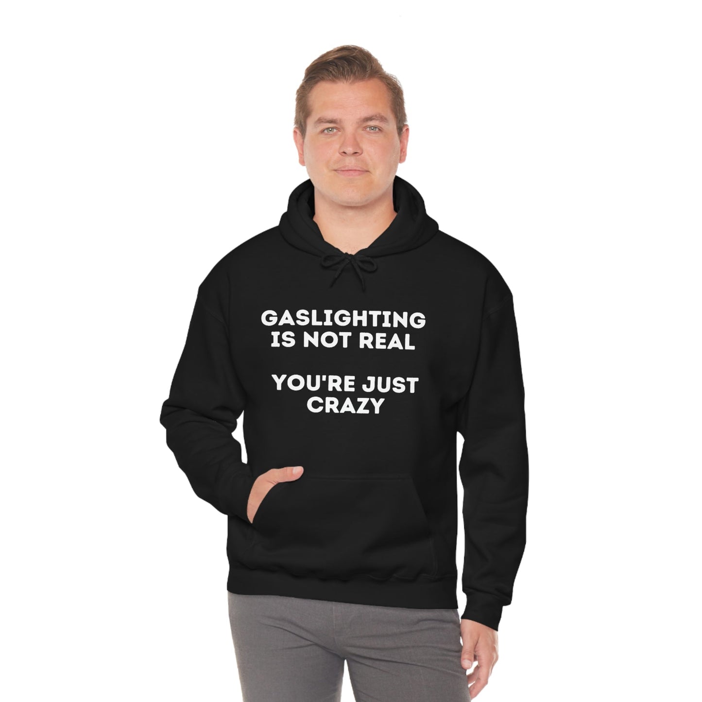 Gaslighting isn't real You're just crazy - Unisex Heavy Blendâ„¢ Hooded Sweatshirt - ALL COLORS
