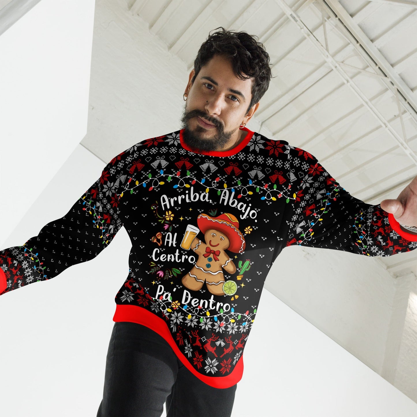 Arriba Abajo Al Centro Pa' Dentro Christmas Sweatshirt