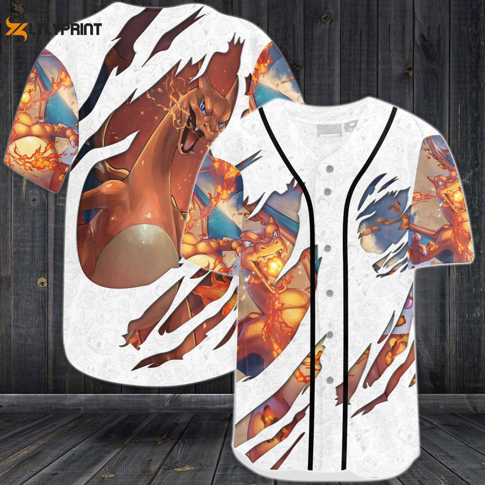 Amazing Lizardon Baseball Jersey - lylyprint.com