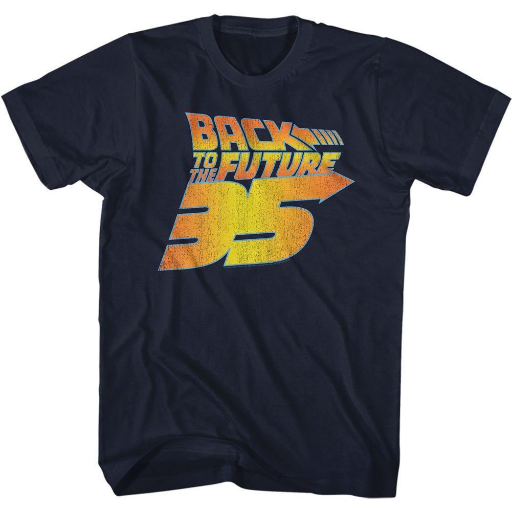 Back To The Future Bttf 35Th Distressed T-Shirt