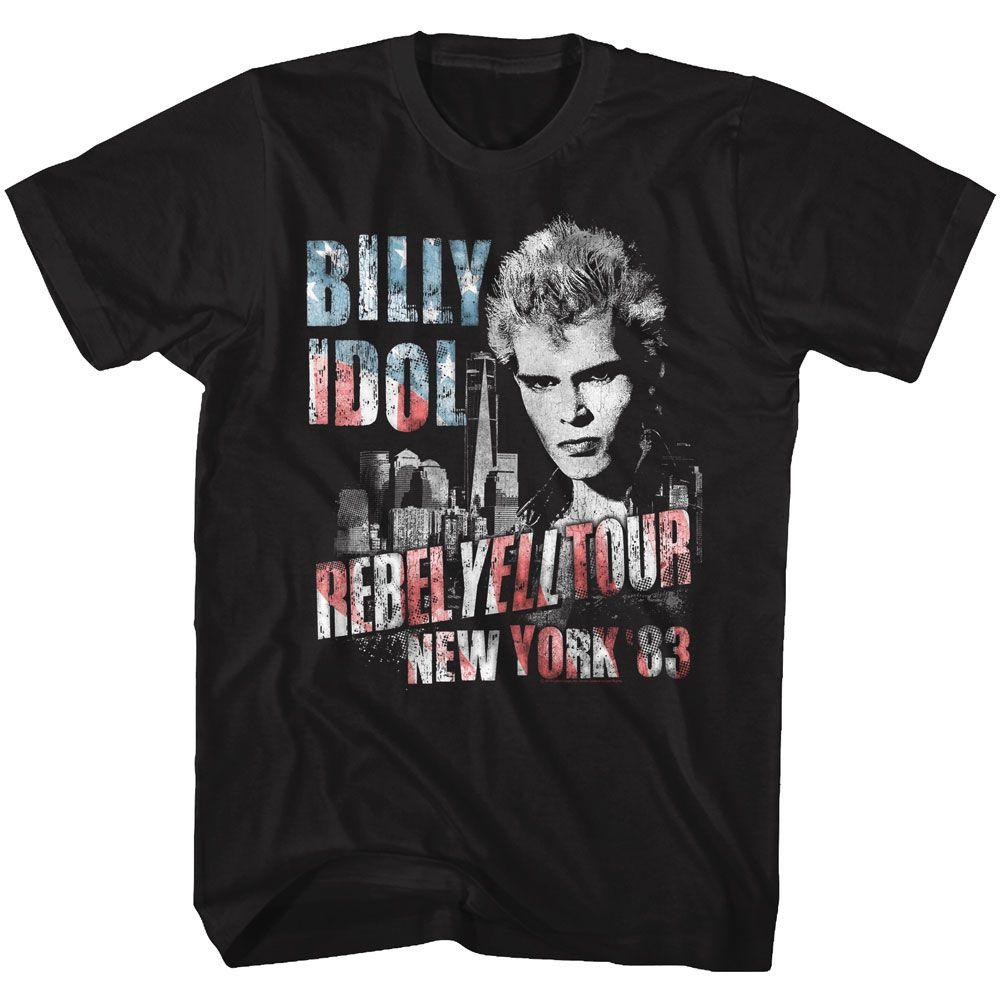 Billy Idol NY '83 Flag-Ish T-Shirt