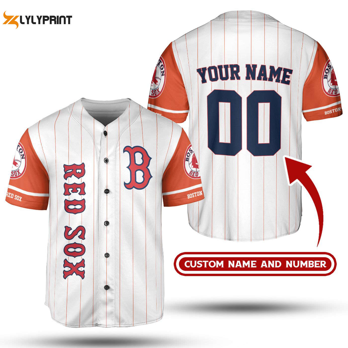 Custom Boston Red Sox MLB Jersey Shirt - Exclusive Collection - lylyprint.com