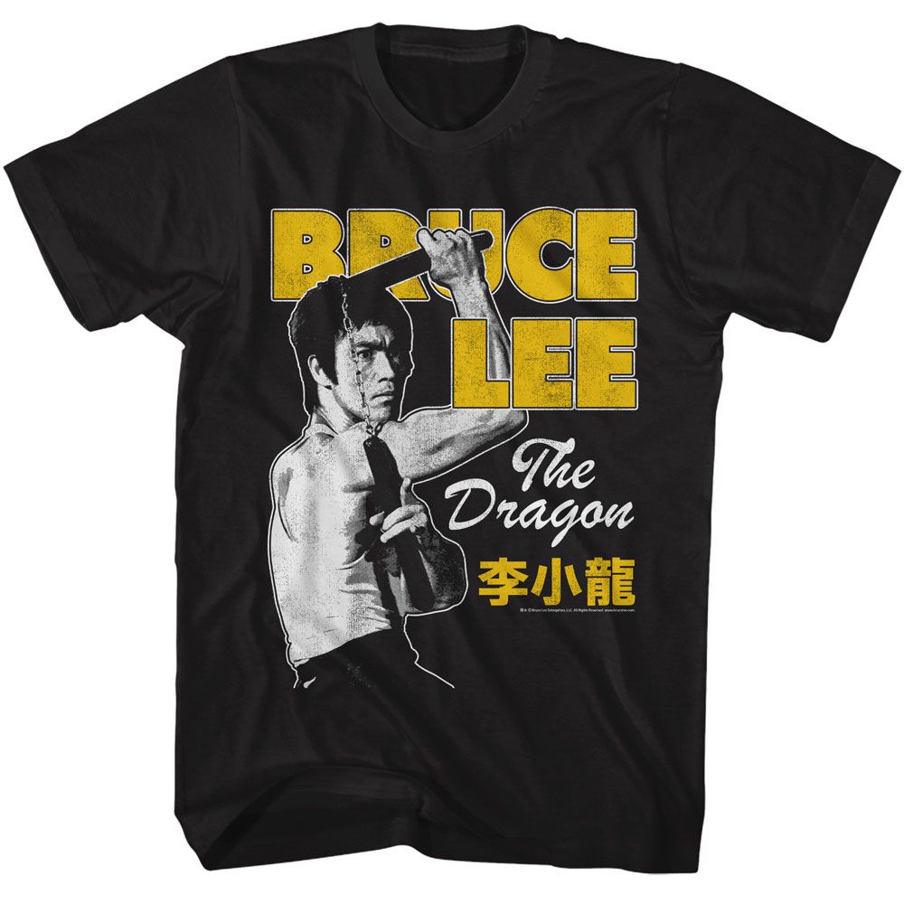Bruce Lee - Nunchuck Pose Boyfriend Tee