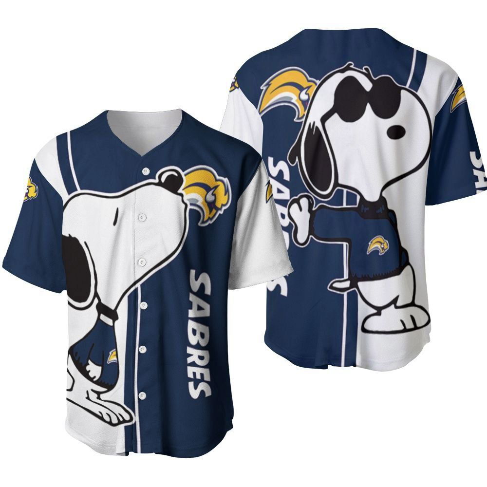 Buffalo Sabres Snoopy Lover Printed Baseball Jersey Gifts for Fans - lylyprint.com