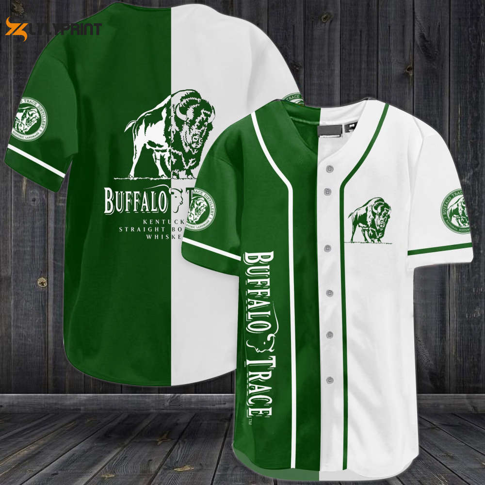 Buffalo Trace Kentucky Straight Bourbon Whiskey Baseball Jersey - Unique Gift for Men & Women Perfect for Whiskey Lovers - lylyprint.com