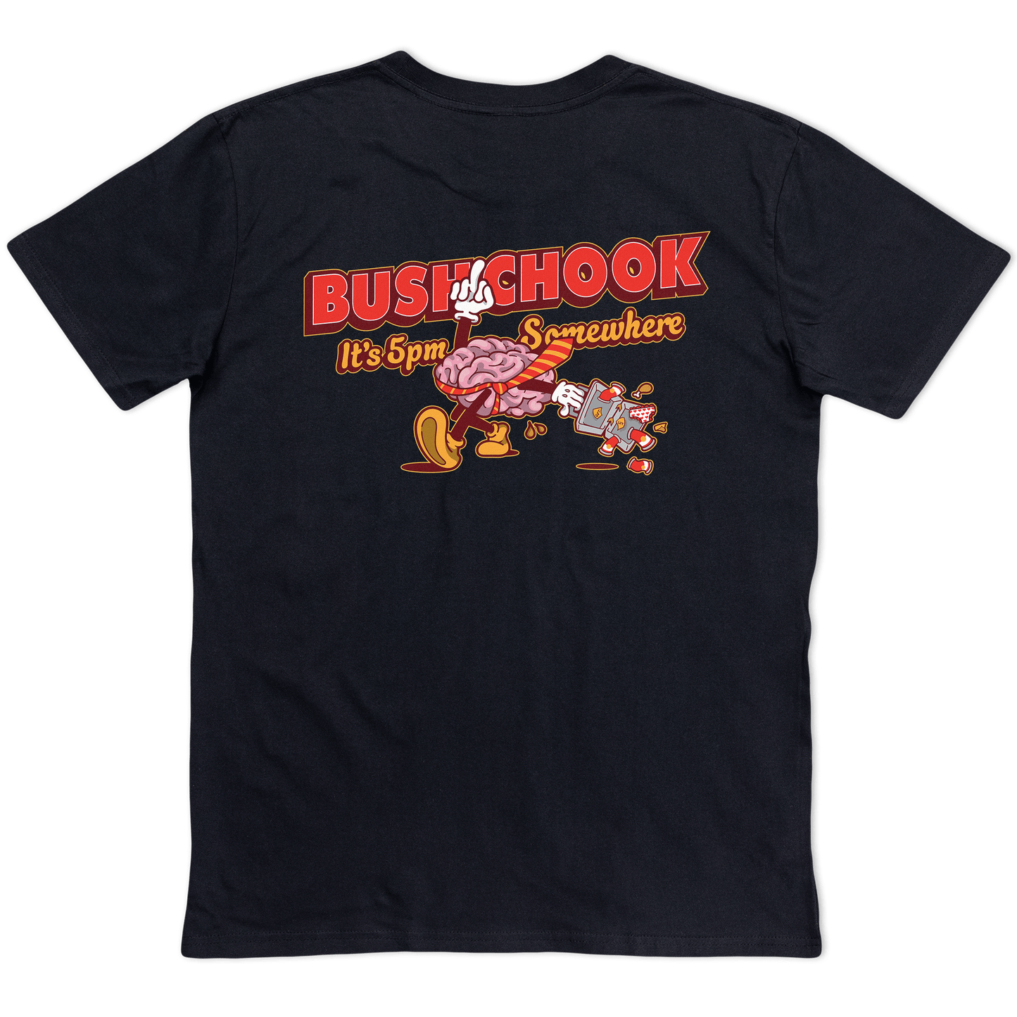 5pm Somewhere Tee Black