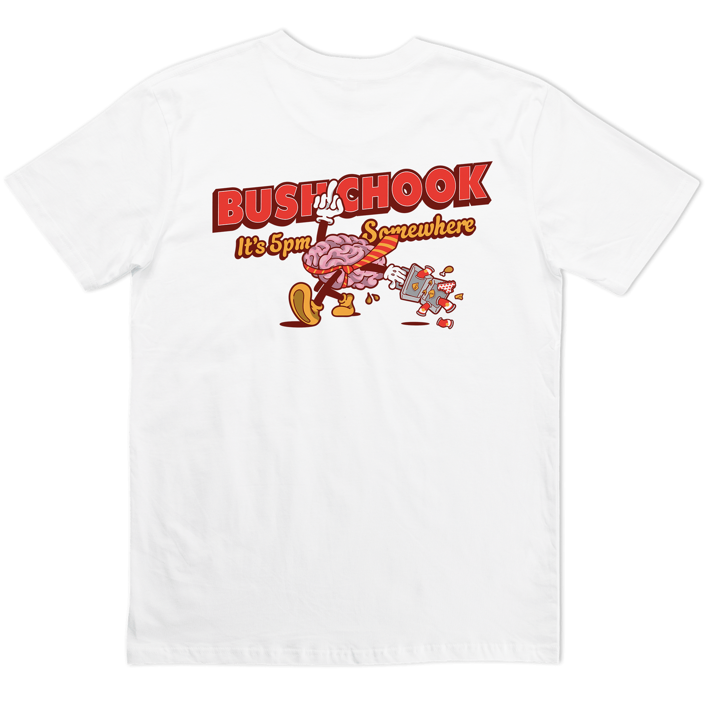 5pm Somewhere Tee White
