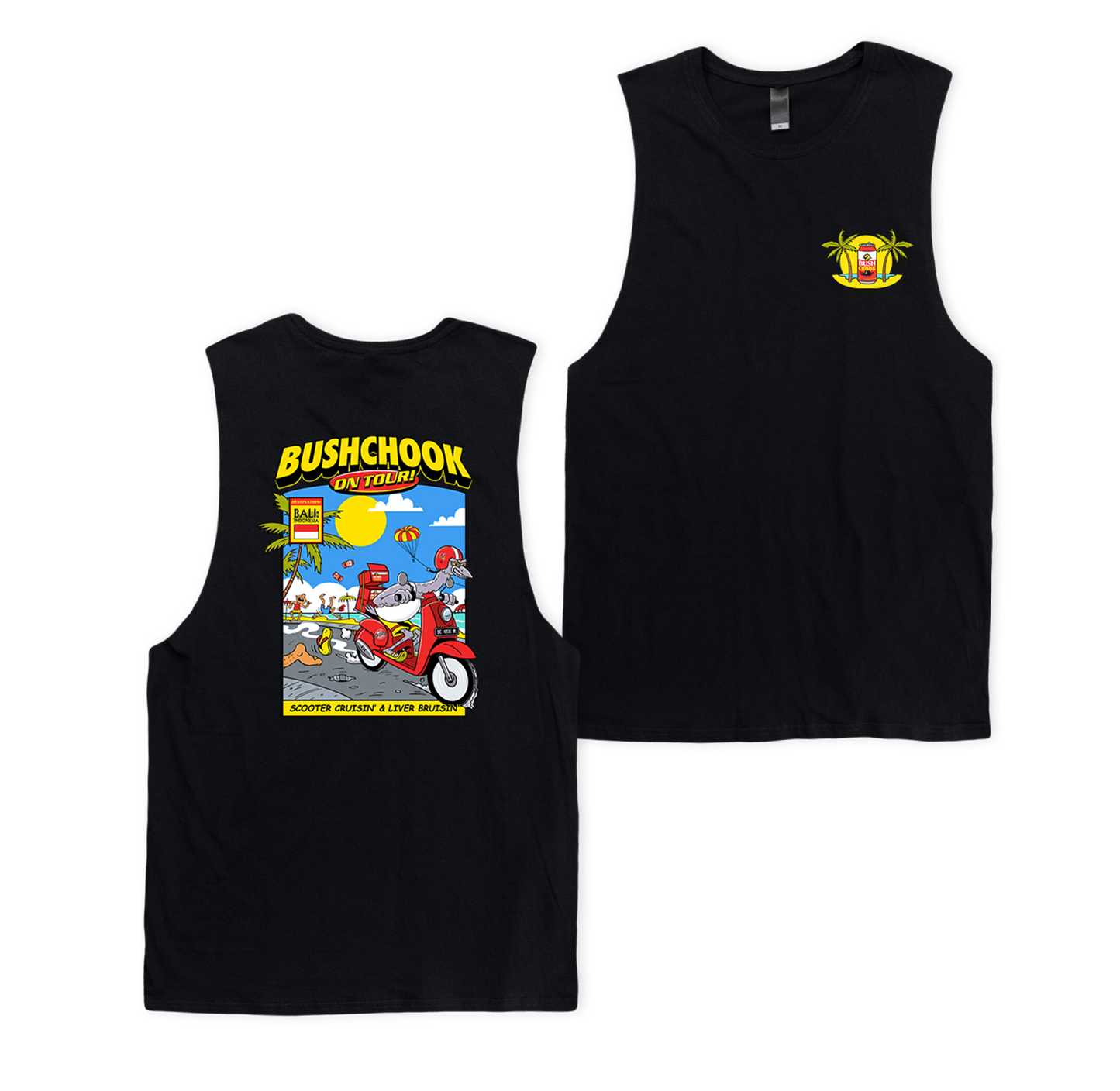 Bali Muscle Tee Black