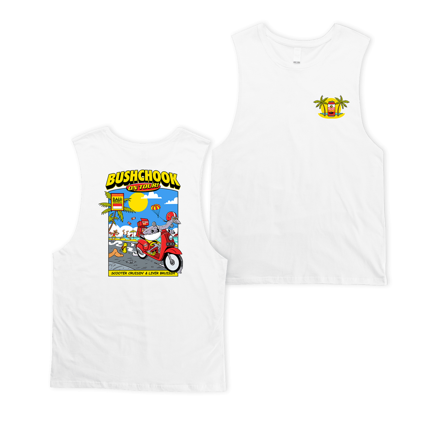 Bali Muscle Tee White