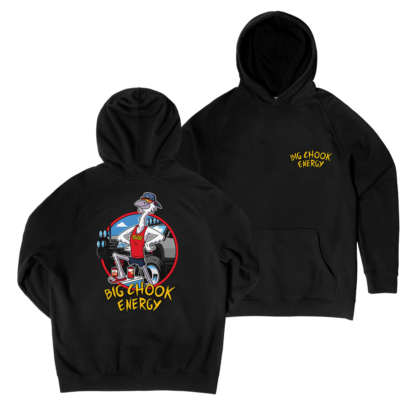 Big Chook Energy Hoodie Black