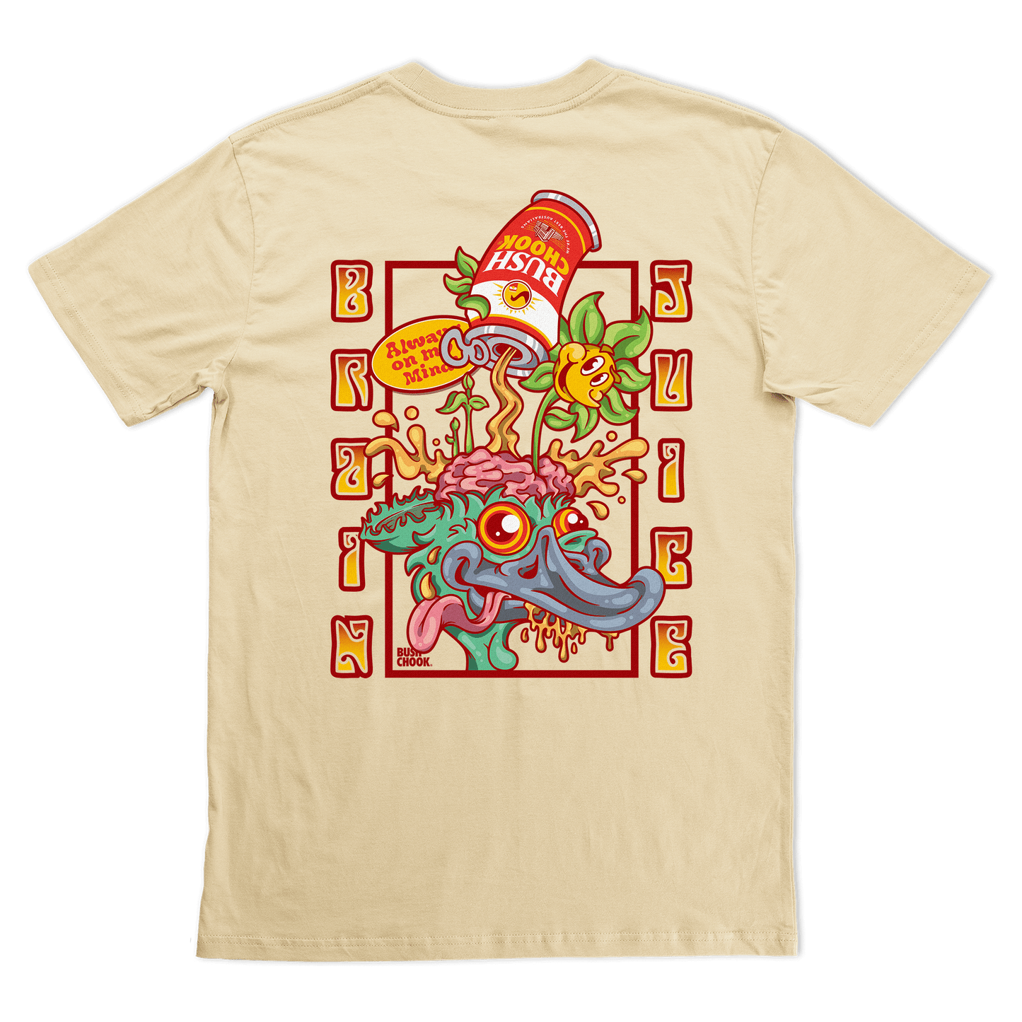 Brain Juice Tee Tan
