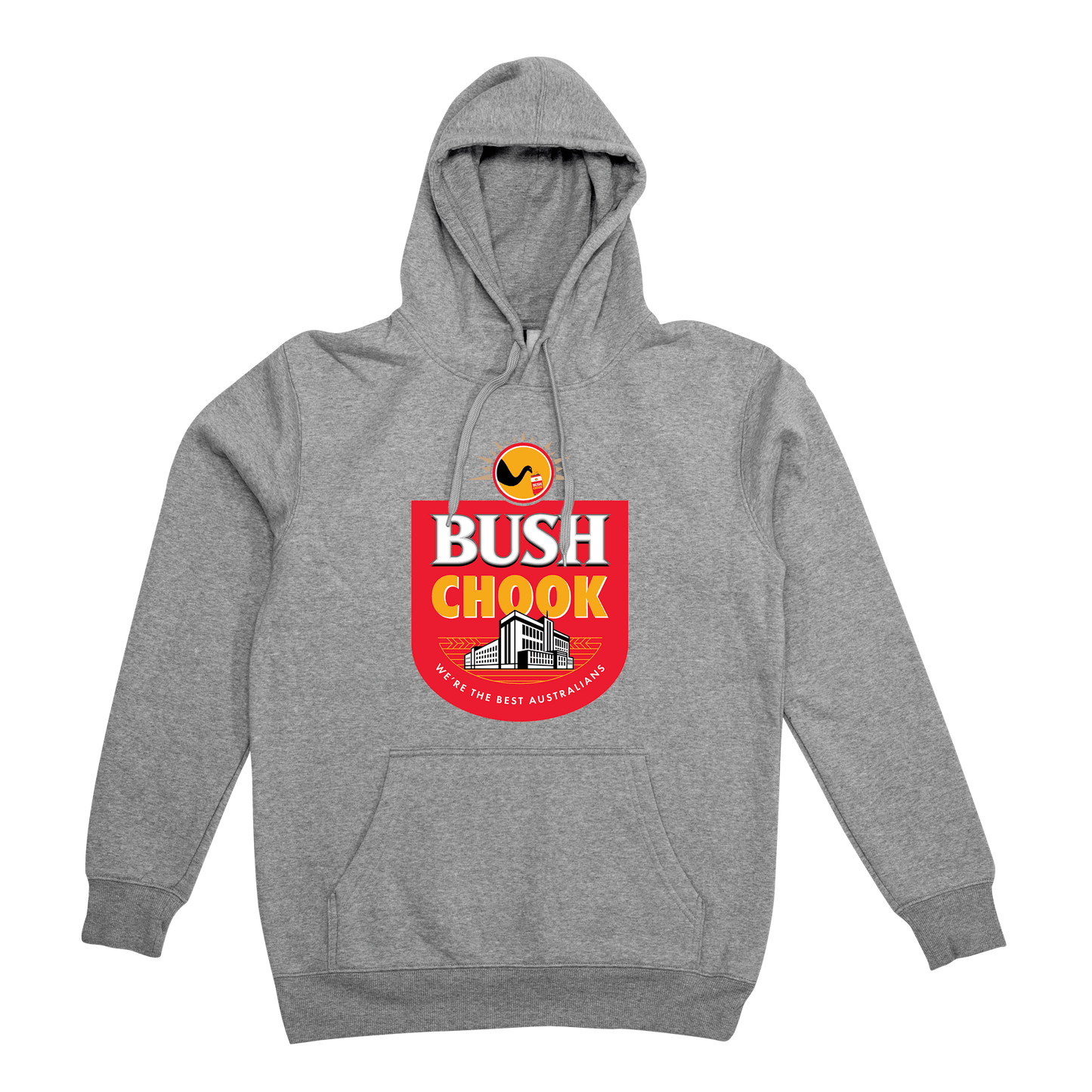 Bush Chook Grey Hoodie