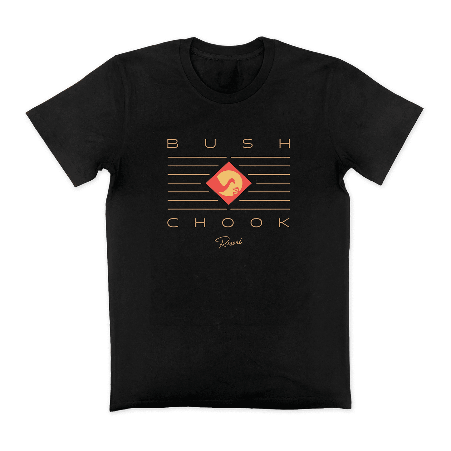 Bush Chook Resort Tee Black