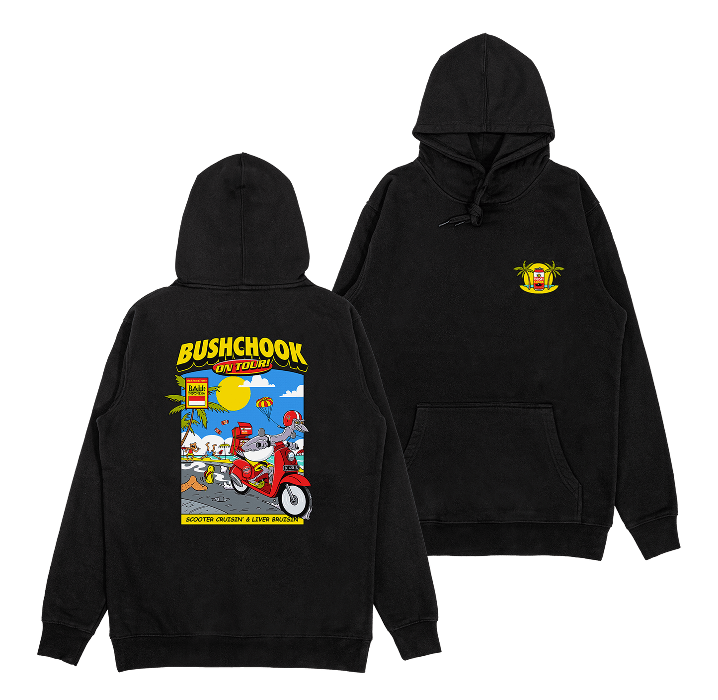 Chooks on Tour: Bali Hoodie Black