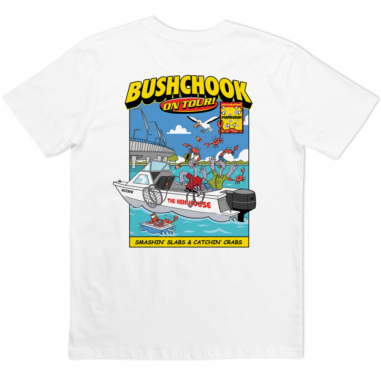 Chooks On Tour: Mandurah Tee White