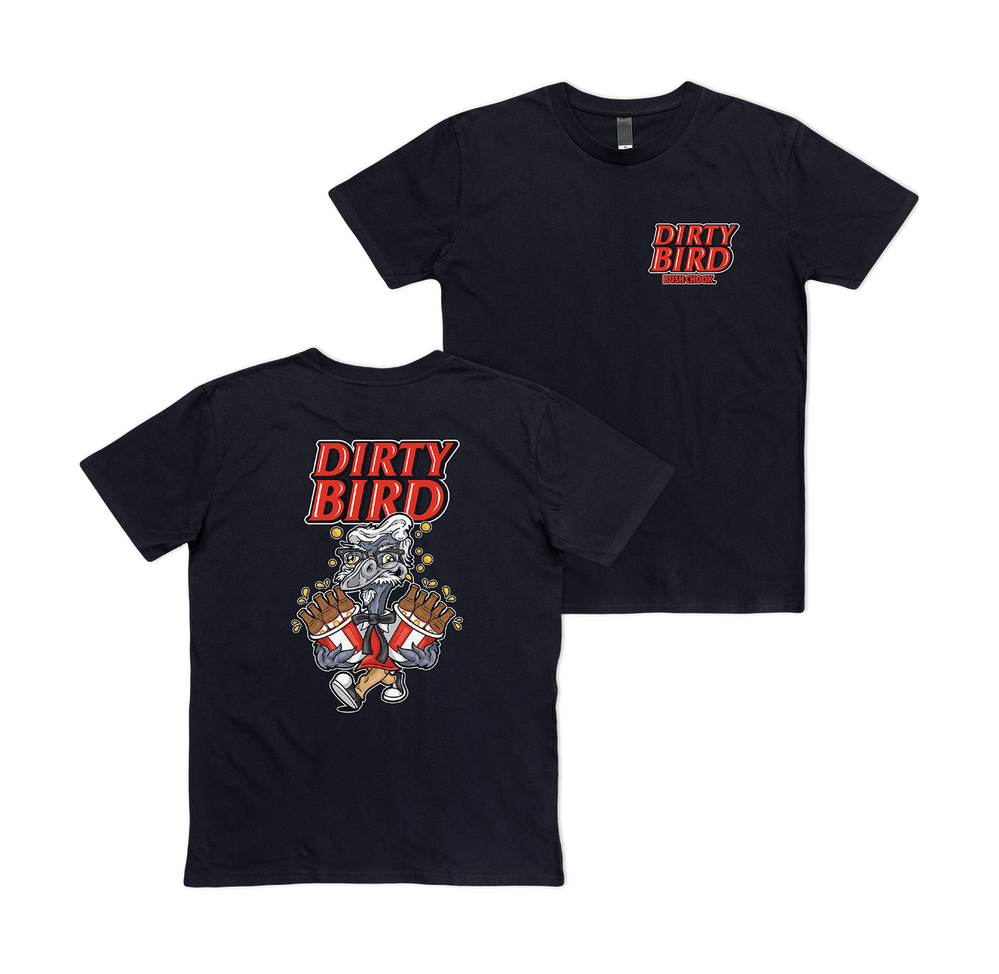 Dirty Bird Tee Black