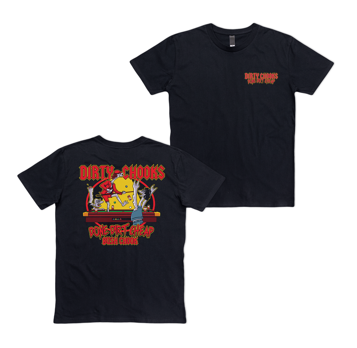 Dirty Chooks Tee Black