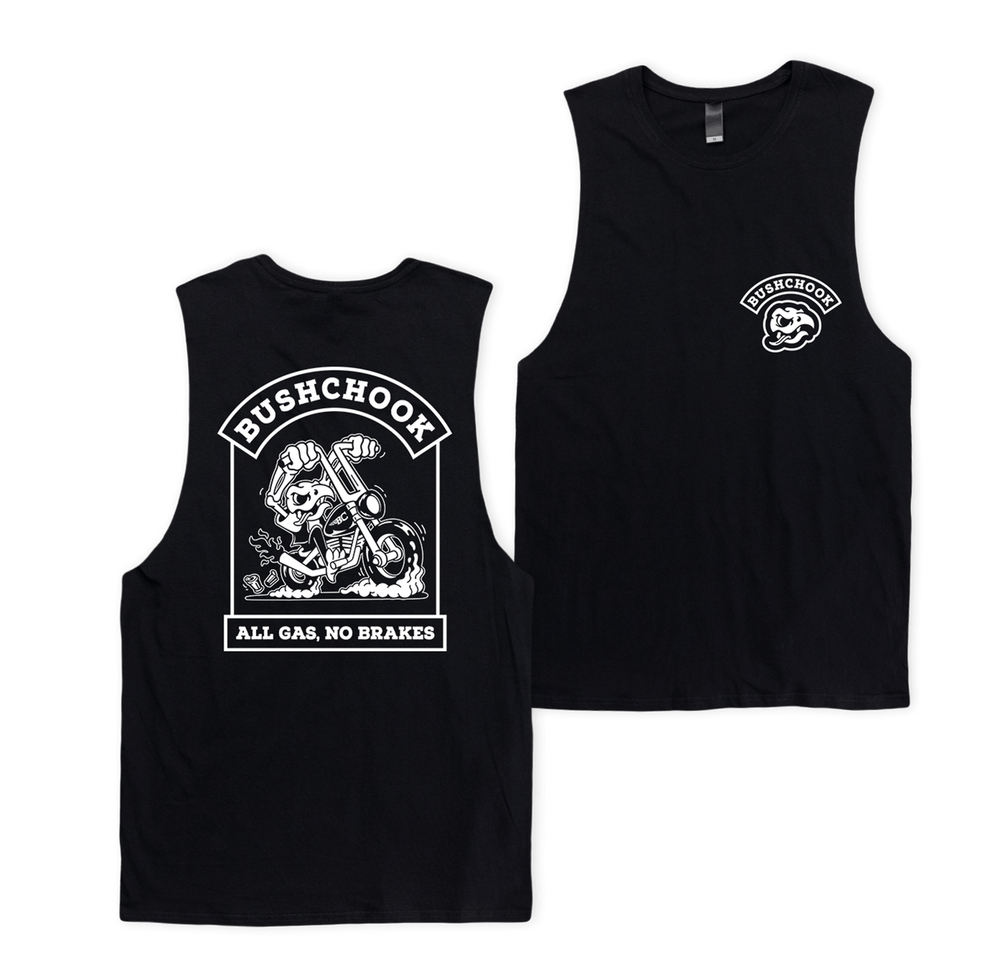 Gassed Muscle Tee Black