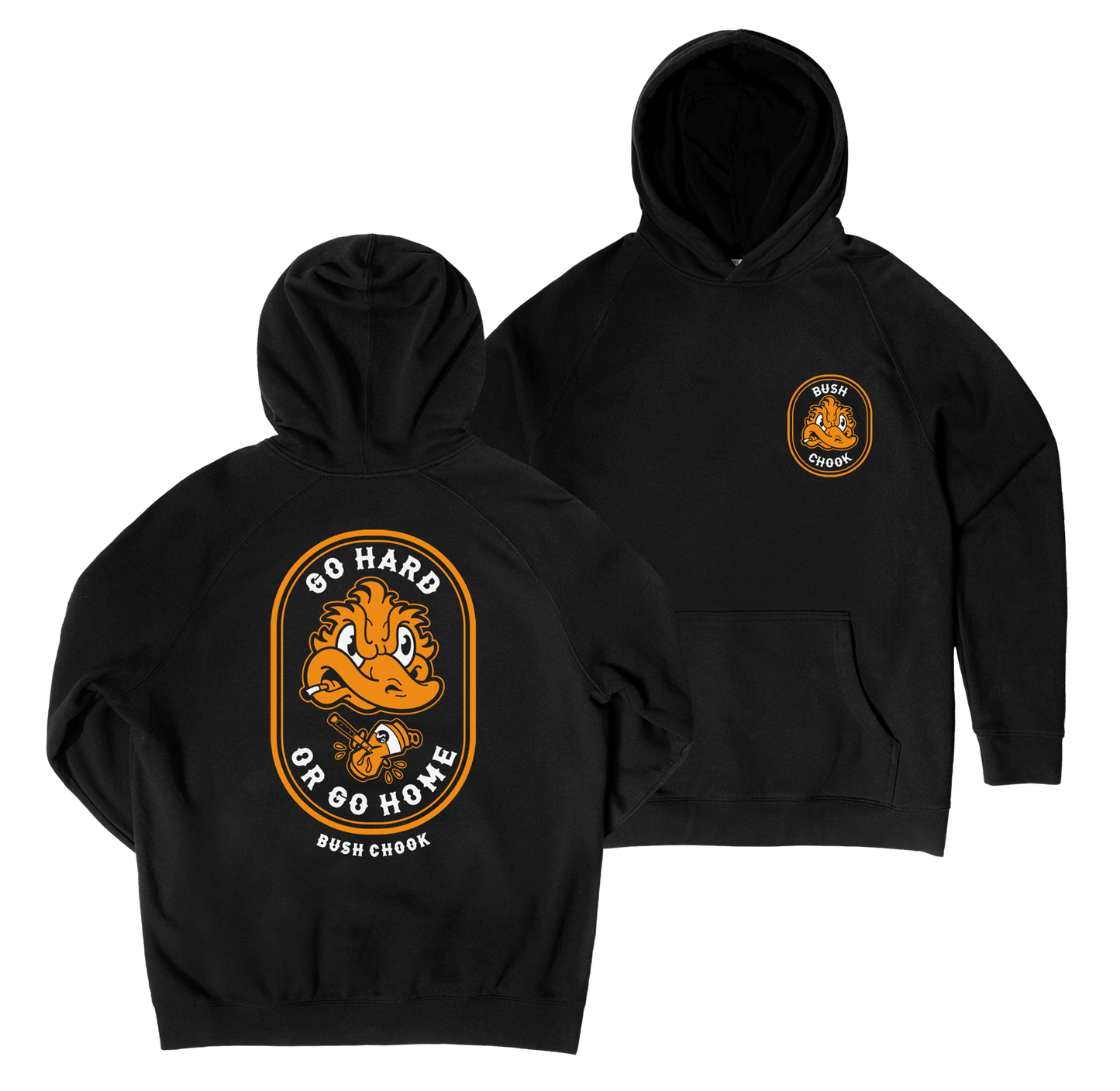 Go Hard or Go Home Hoodie Black