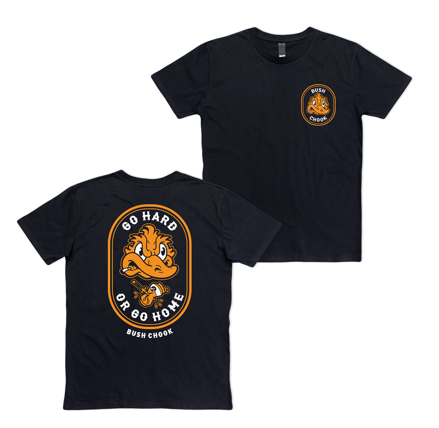Go Hard or Go Home Tee Black