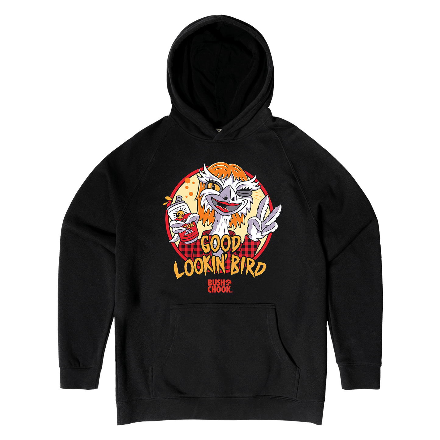 Good Lookin' Bird Hoodie Black