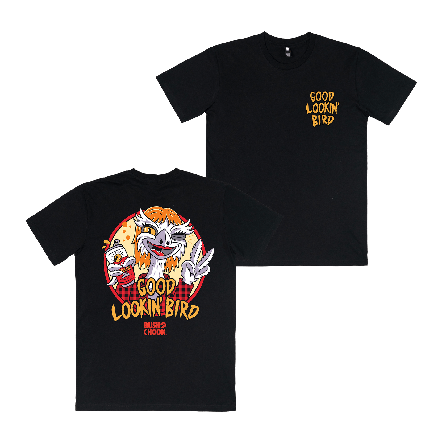 Good Lookin' Bird Tee Black