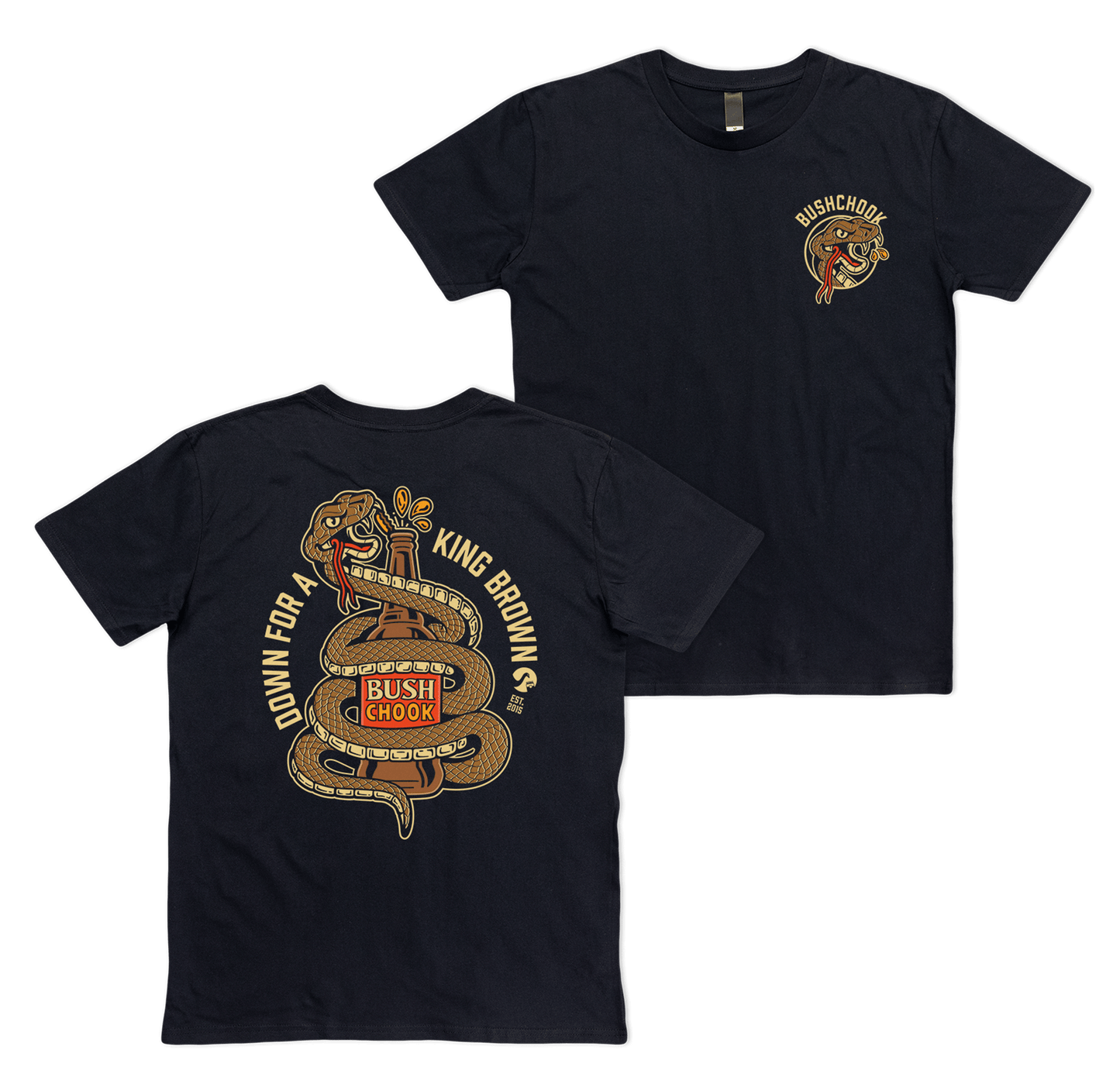 King Brown Tee Black