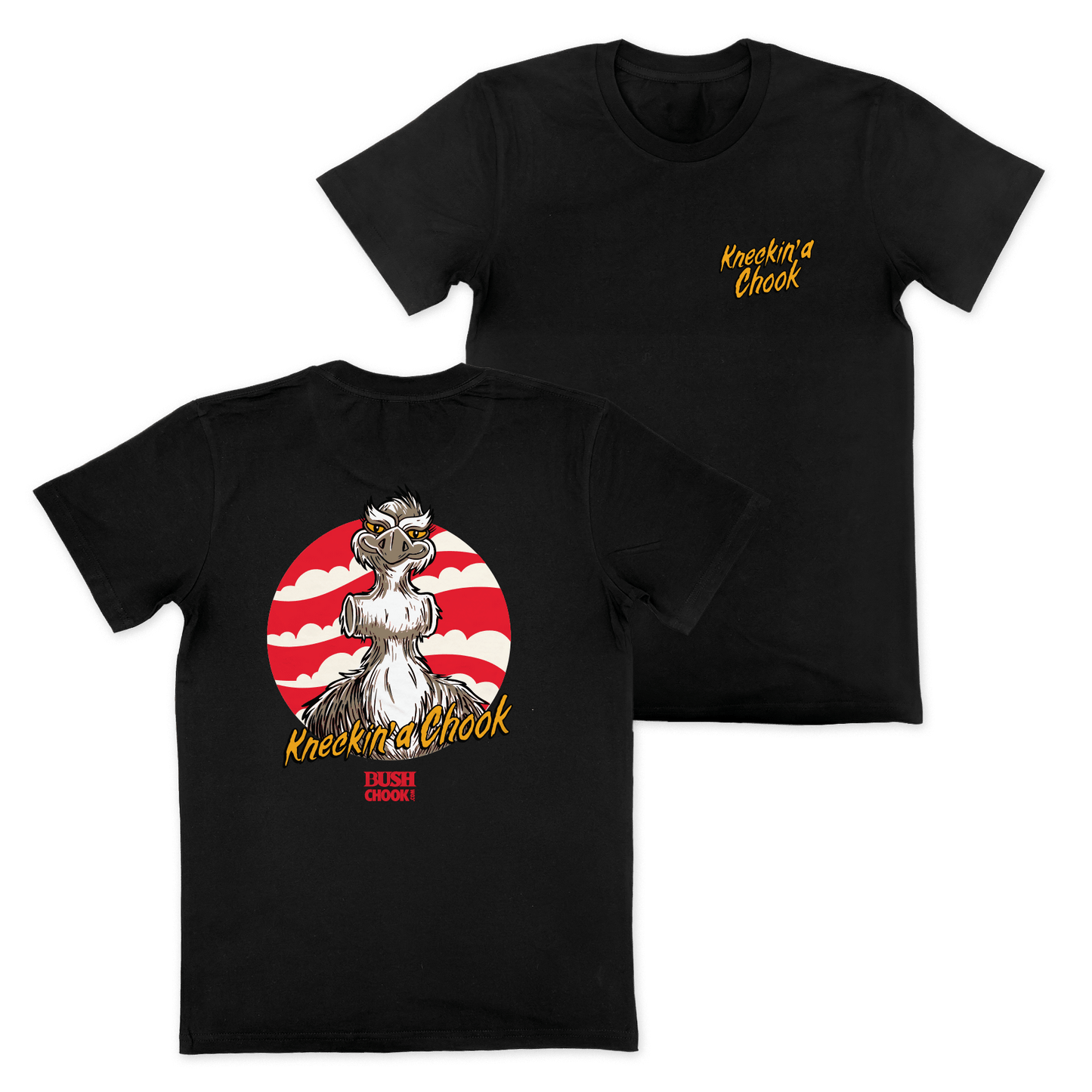 Kneckin A Chook Tee Black