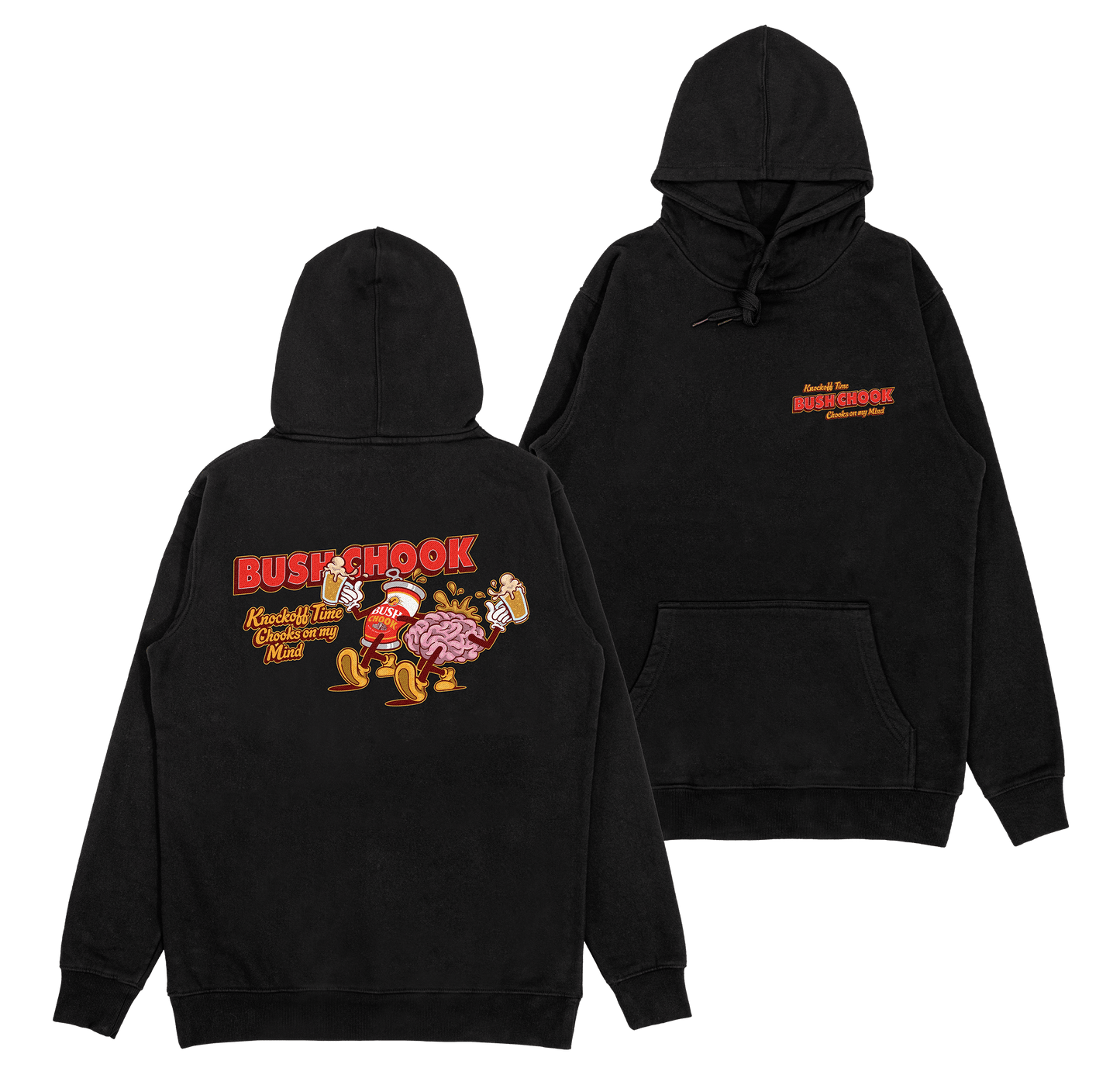 Knock Off Time Hoodie Black