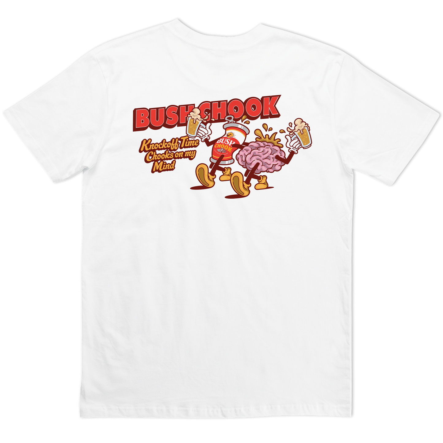 Knock Off Time Tee White