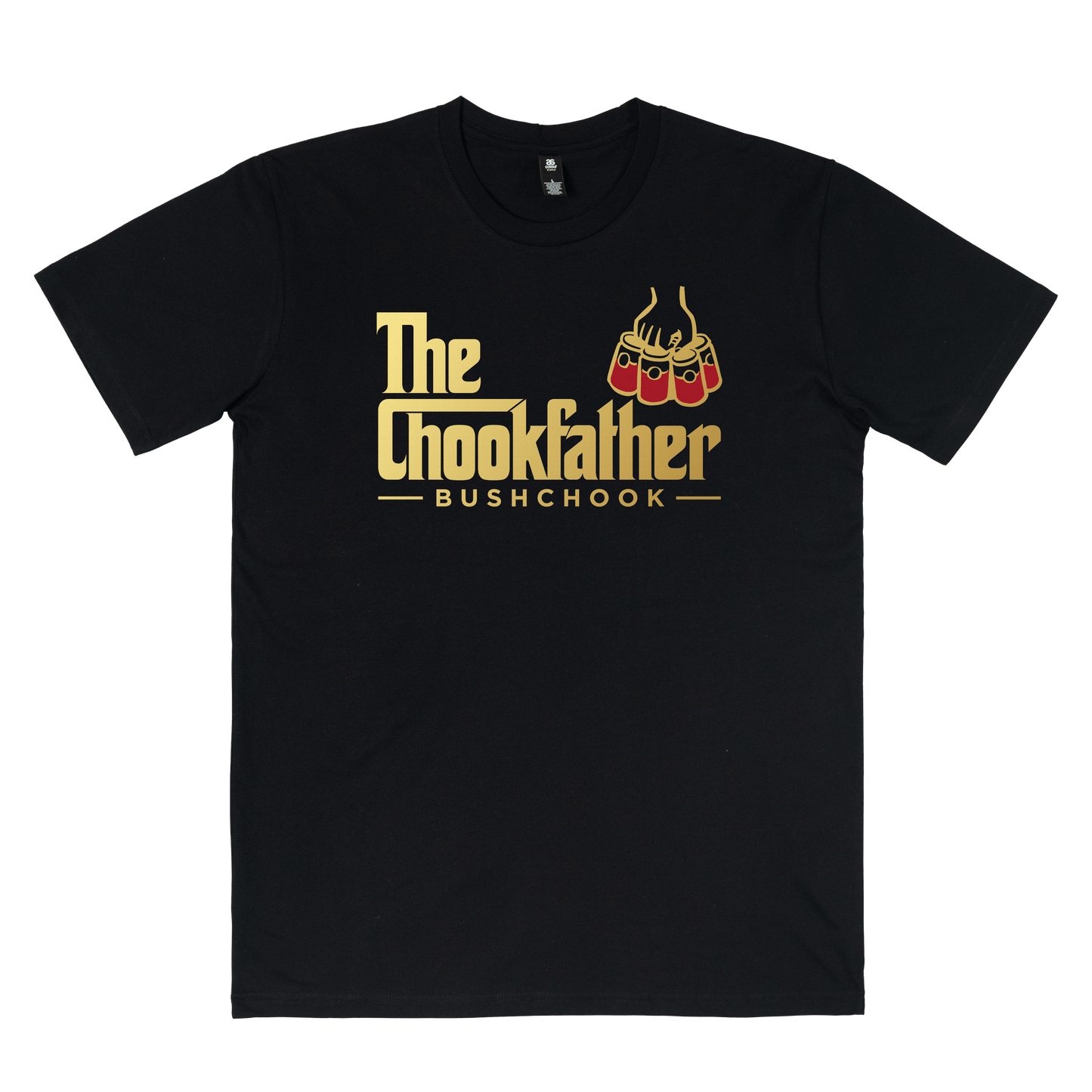 The Chookfather Tee Black
