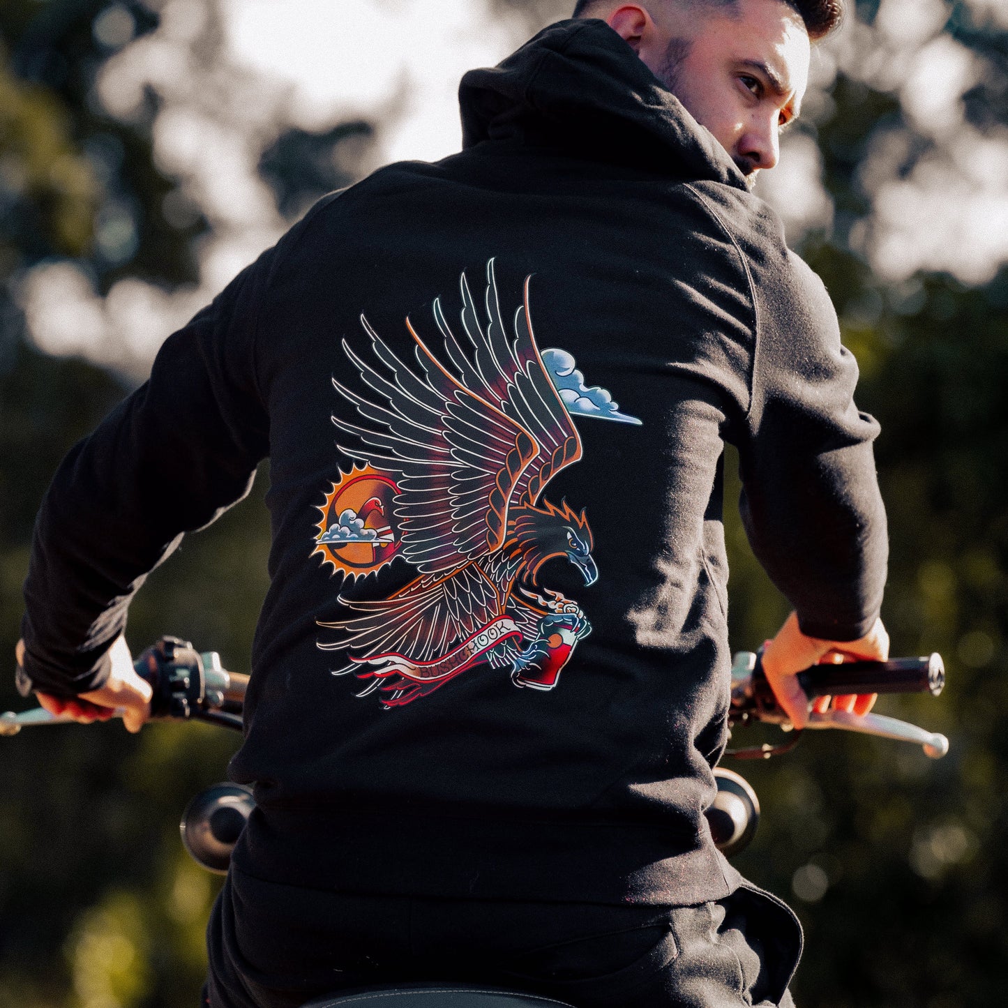 Tin Bird Hoodie Black