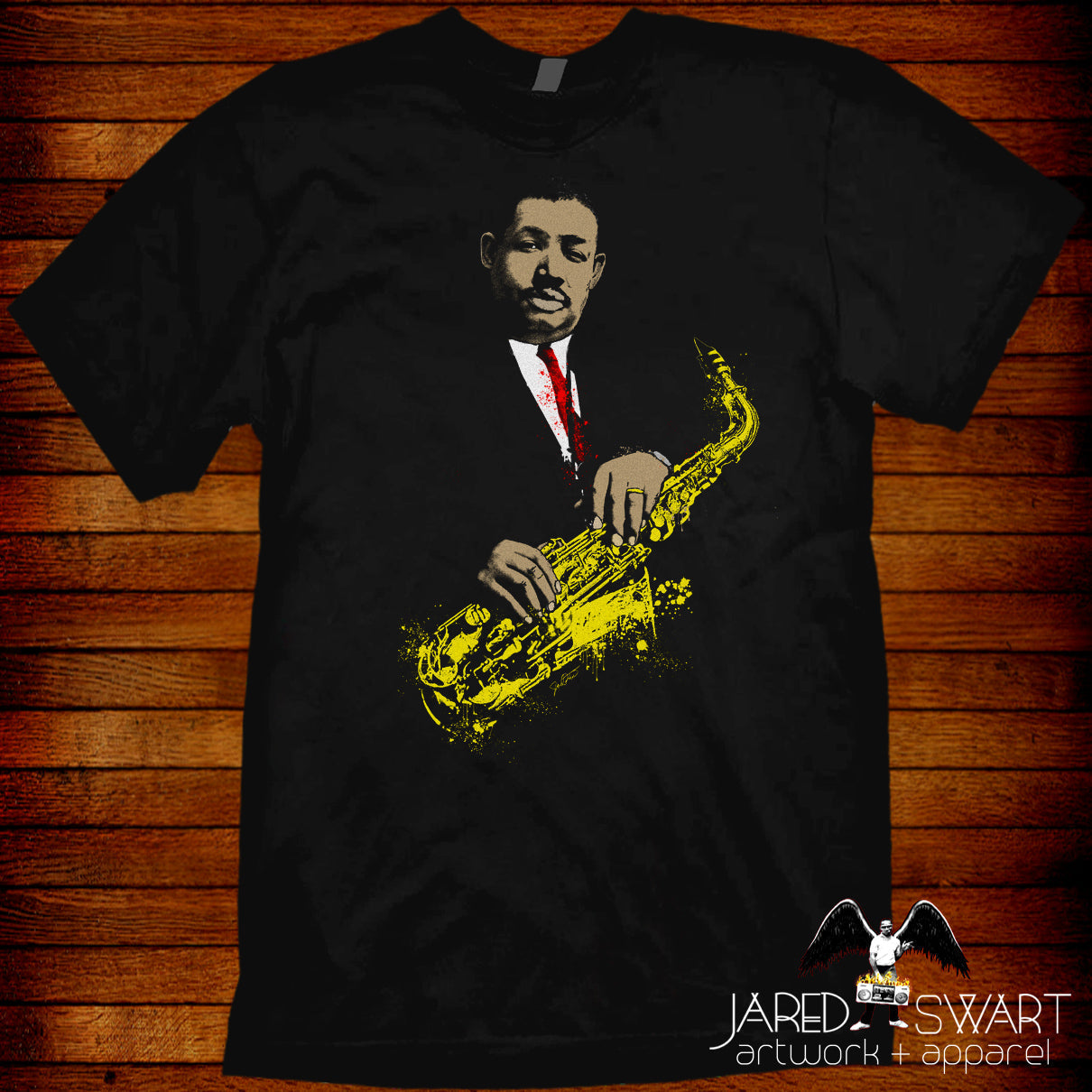 Cannonball Adderly T-shirt fine art styled design by Jared Swart