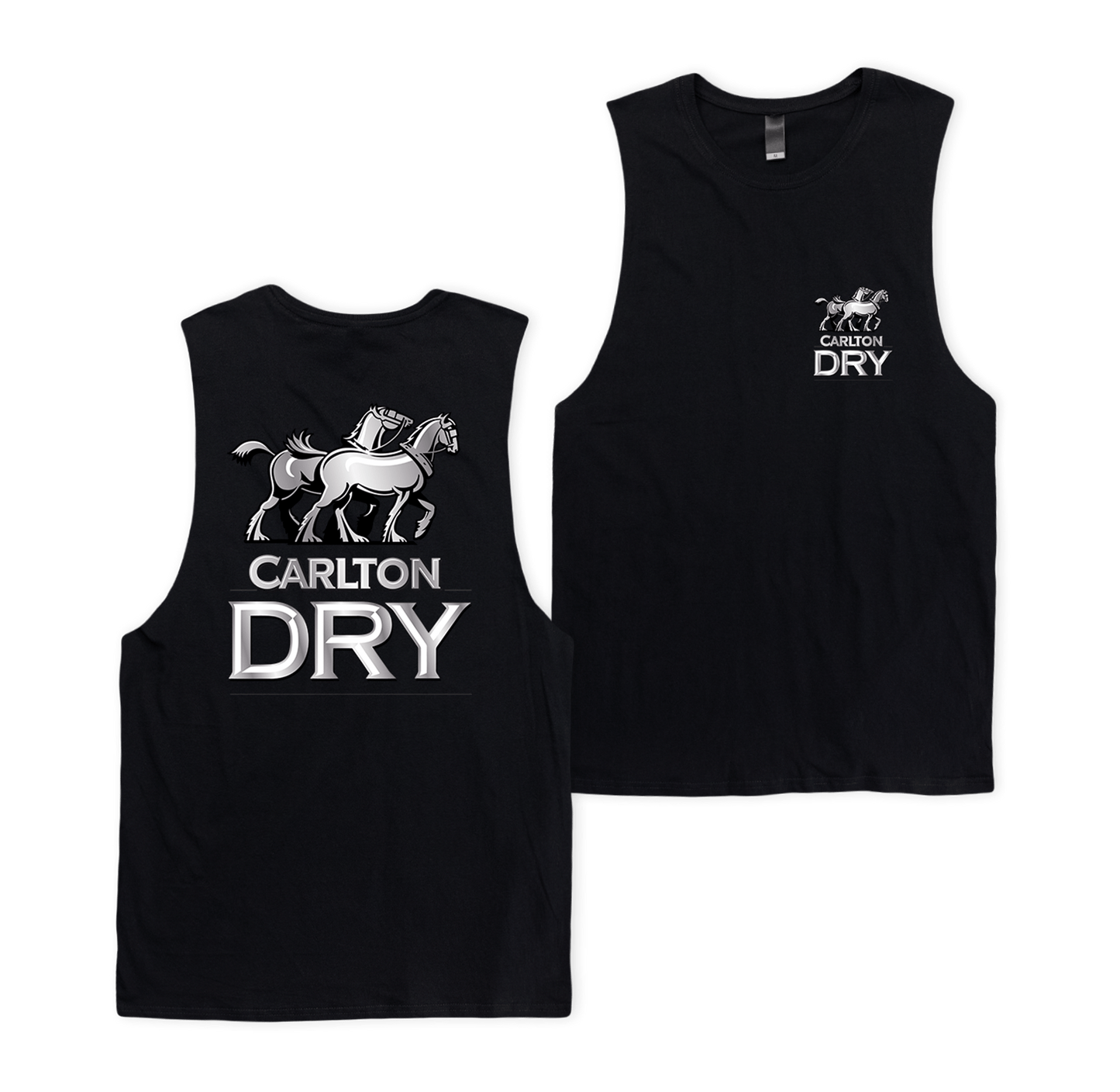Carlton Dry Classic Muscle Tee Black