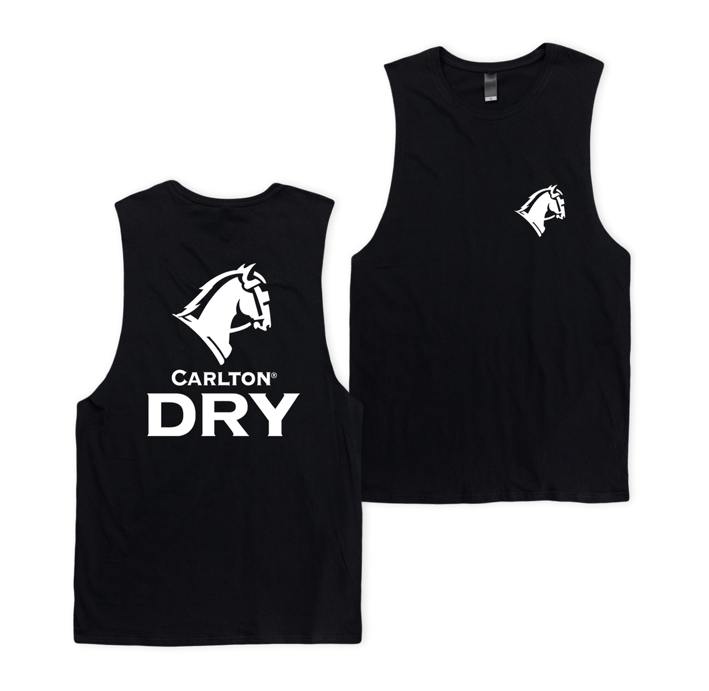 Carlton Dry Current Muscle Tee Black