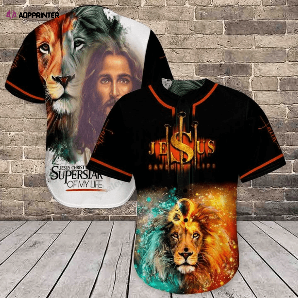 Colorful Jesus Christ Superstar Galaxy Lion Baseball Jersey Adult Unisex S-5XL Size - Aopprinter