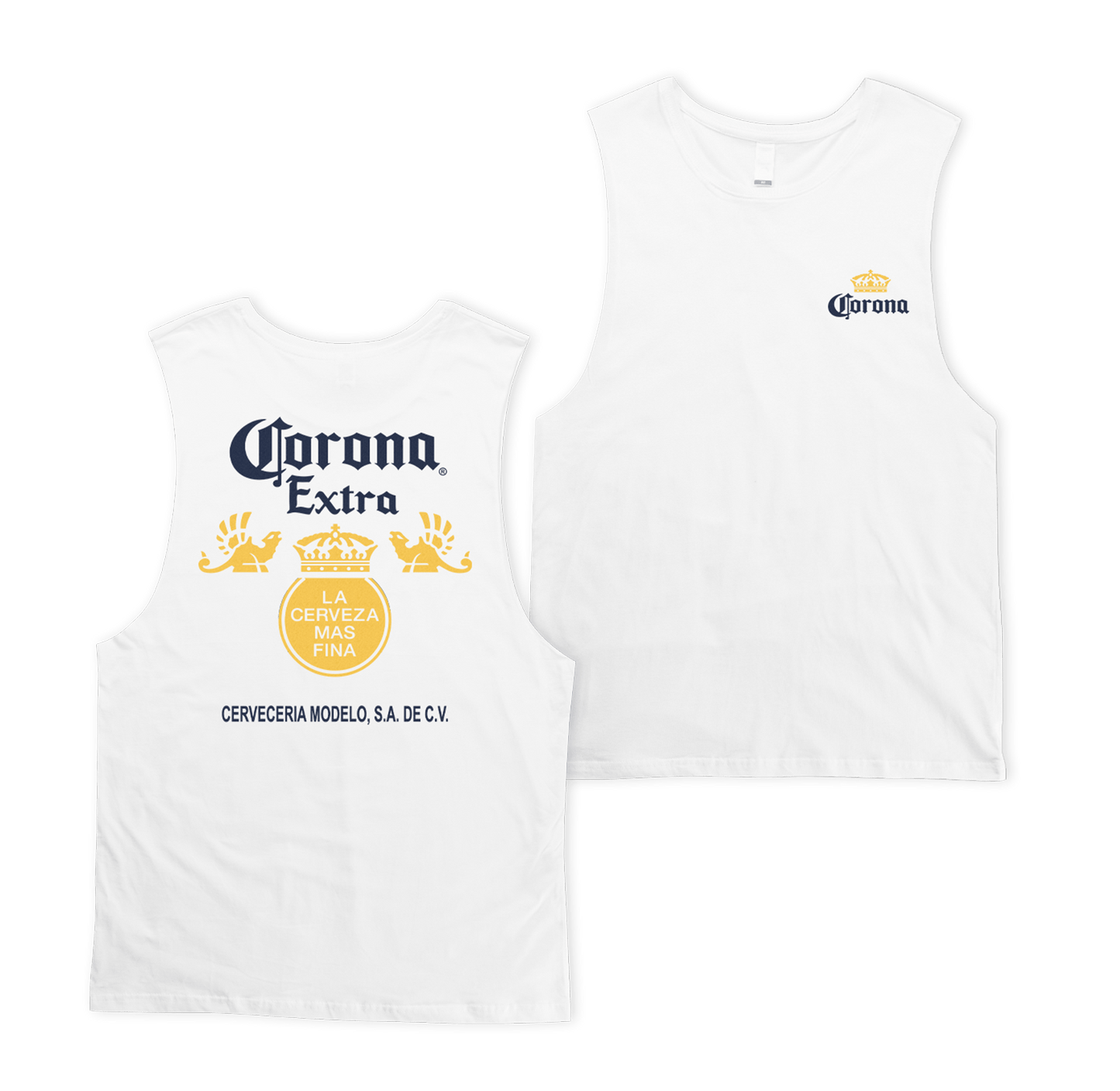 Clasico Muscle Tee White