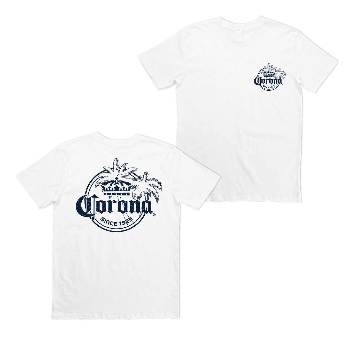 Corona Retro Tee White