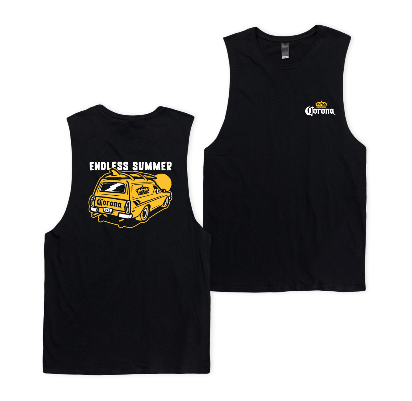 Endless Summer Muscle Tee Black