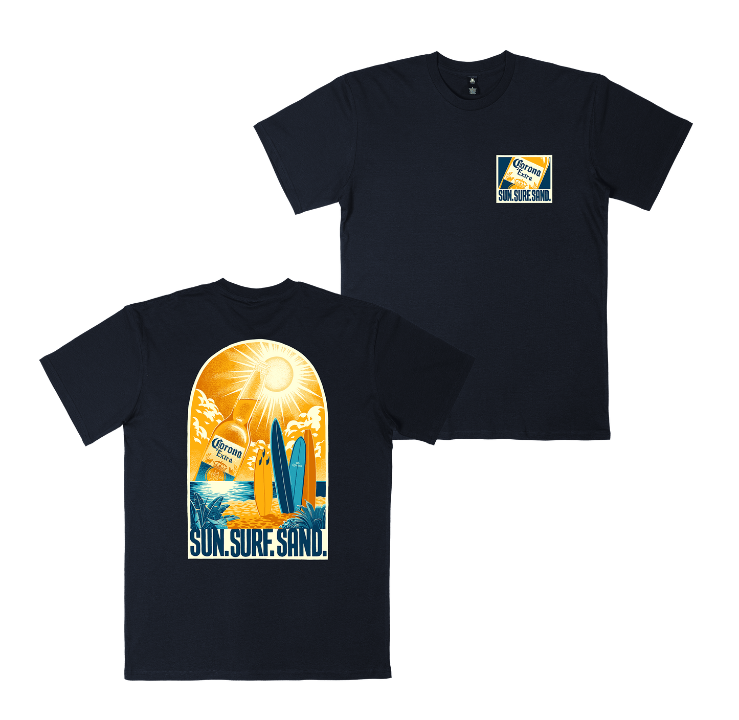 Sun Surf Sand Tee Navy