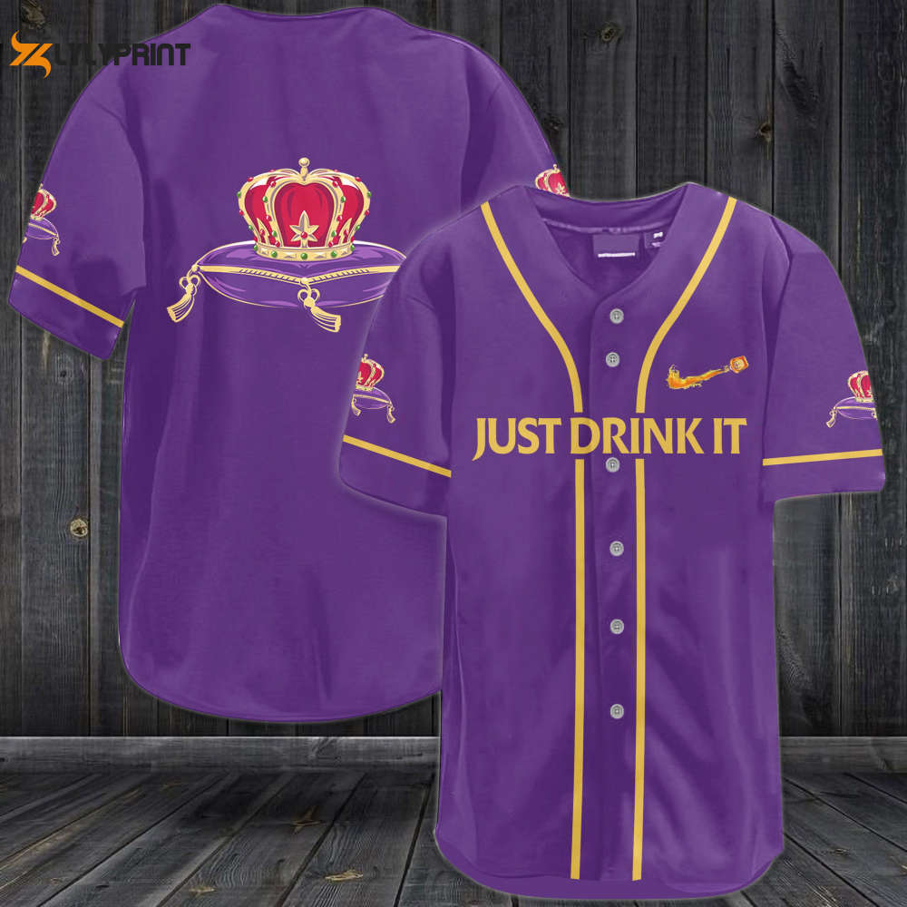 Crown Royal Just Drink It All Over Print Unisex Baseball Jersey - lylyprint.com