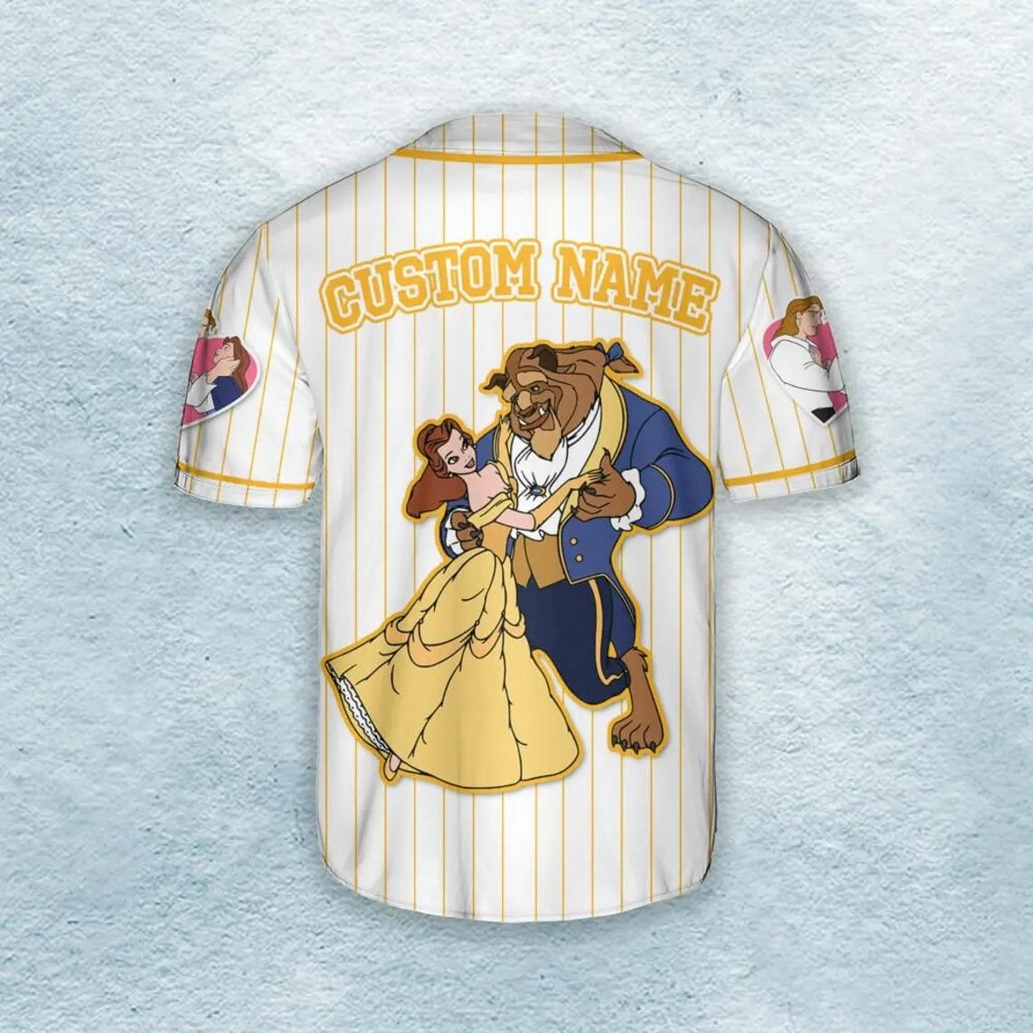 Custom Belle & The Beast Couple Baseball Jersey